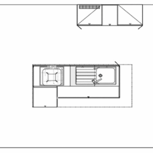 Alternative view of Häcker Inselküche Laser Soft graphit