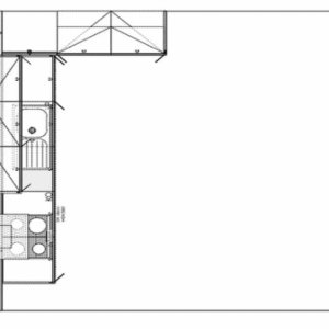 Alternative view of Häcker moderne L-Küche Alteiche