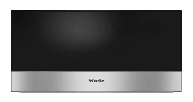 Miele Gourmet-Wärmeschublade obsidianschwarz, mit Griff Glasblende