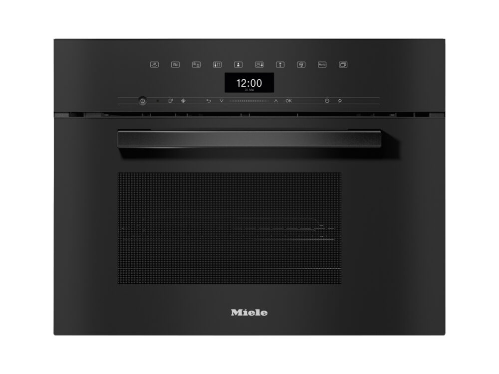 Miele Einbau-Dampfgarer mit Mikrowelle DGM 6401 Obsidianschwarz, 60