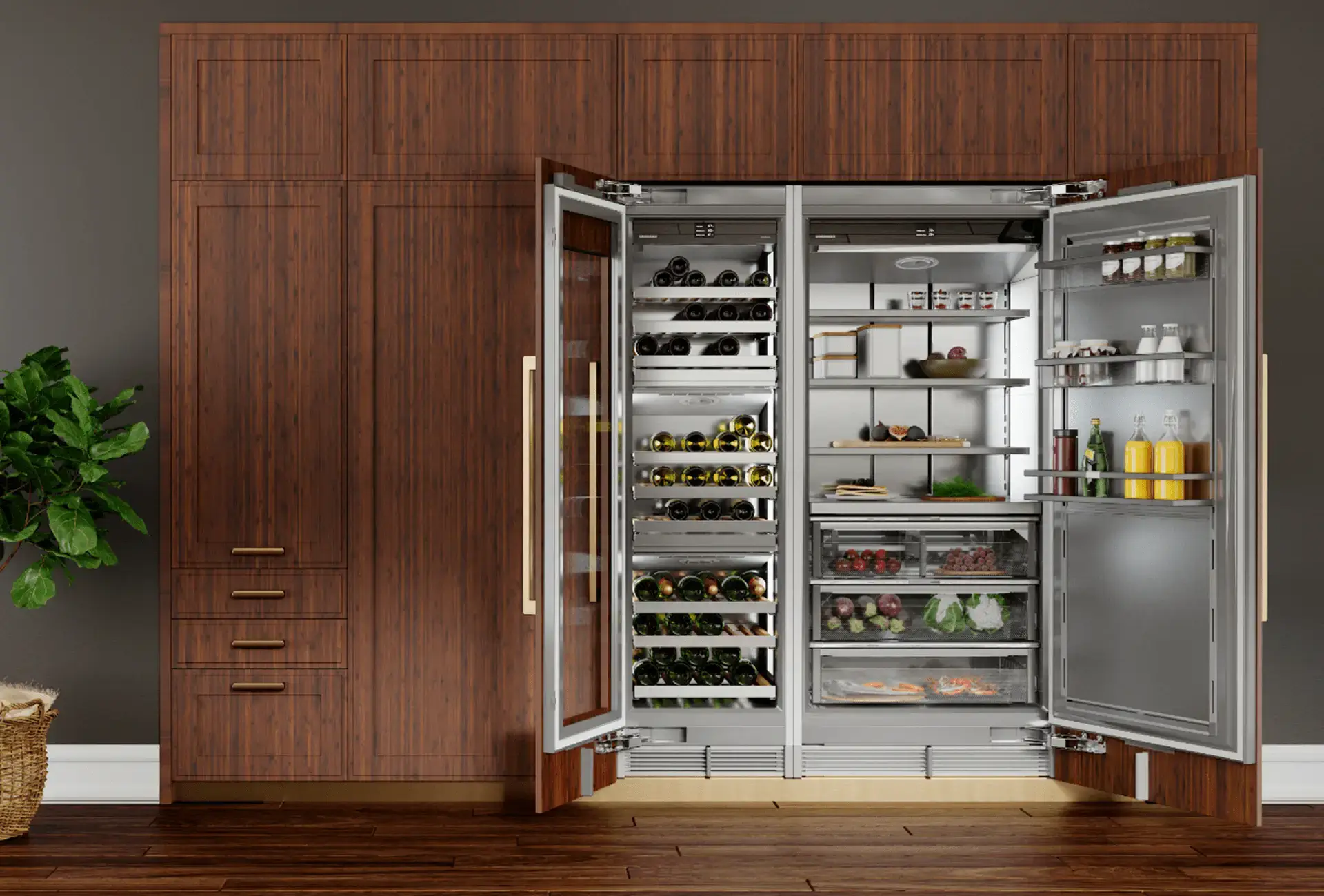 Liebherr Monolith mit Weinschrank