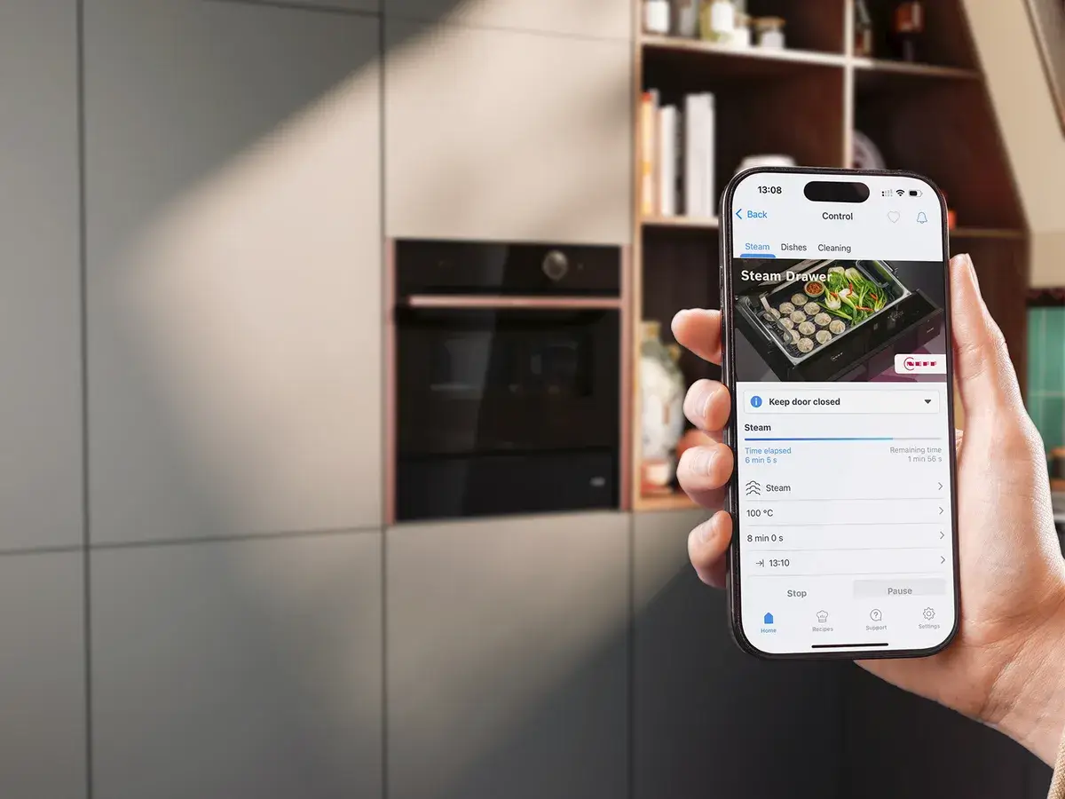 Neff Dampfschublade mit Home Connect App
